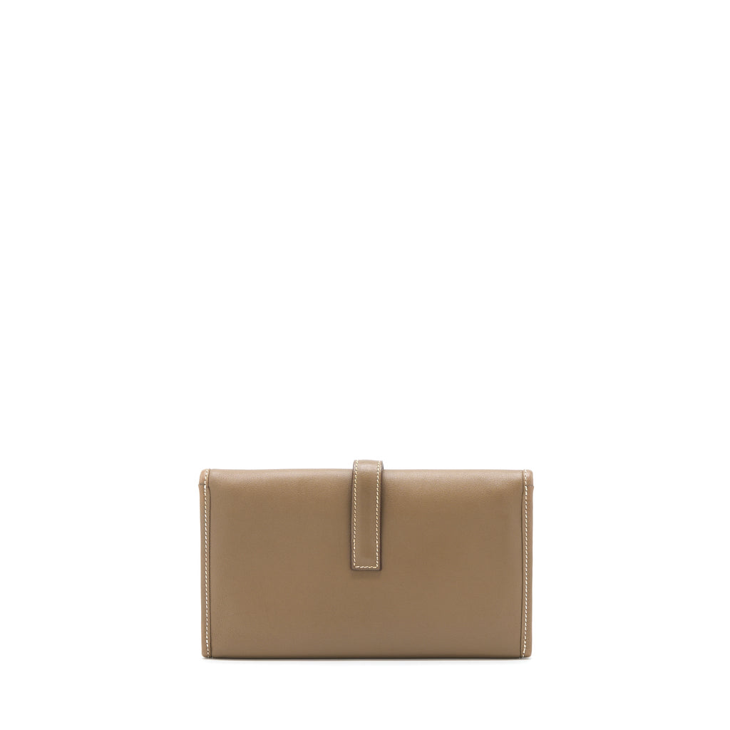 HERMES JIGE DUO WALLET SWIFT ETOUPE SHW