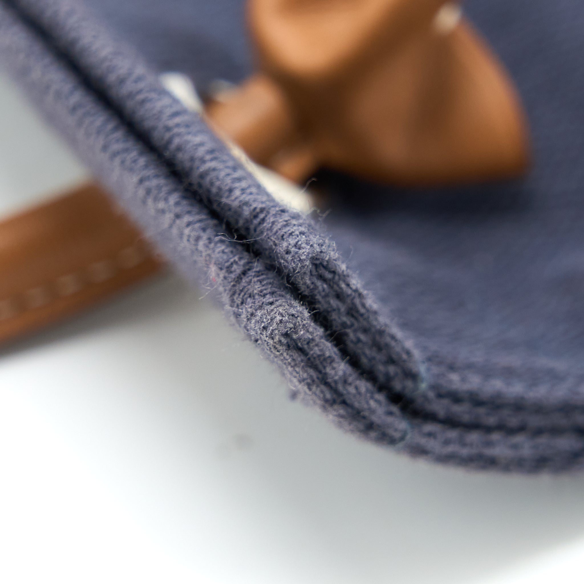 HERMES ALINE GROOMING BAG CANVAS/LEATHER NAVY/RED SHW
