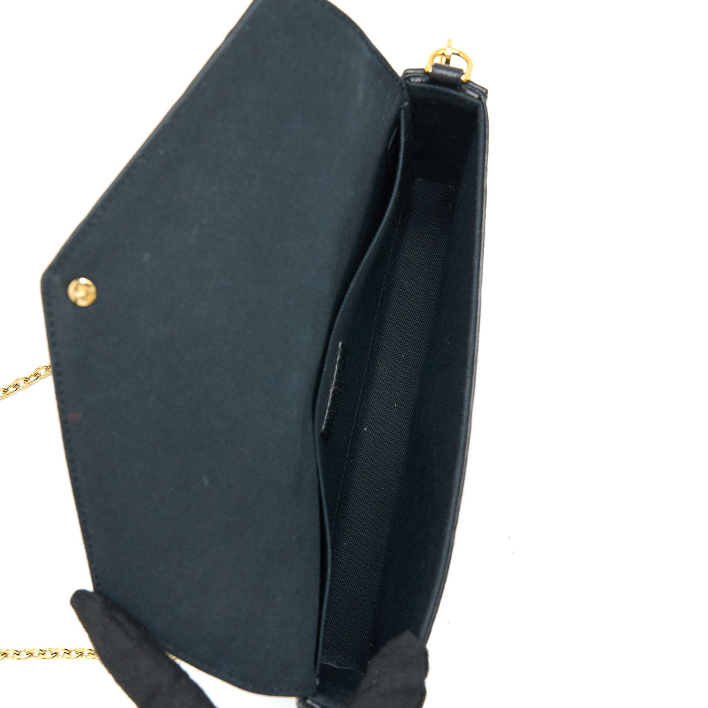 LOUIS VUITTON FELICIE POCHETTE MONOGRAM EMPREINTE BLACK GHW