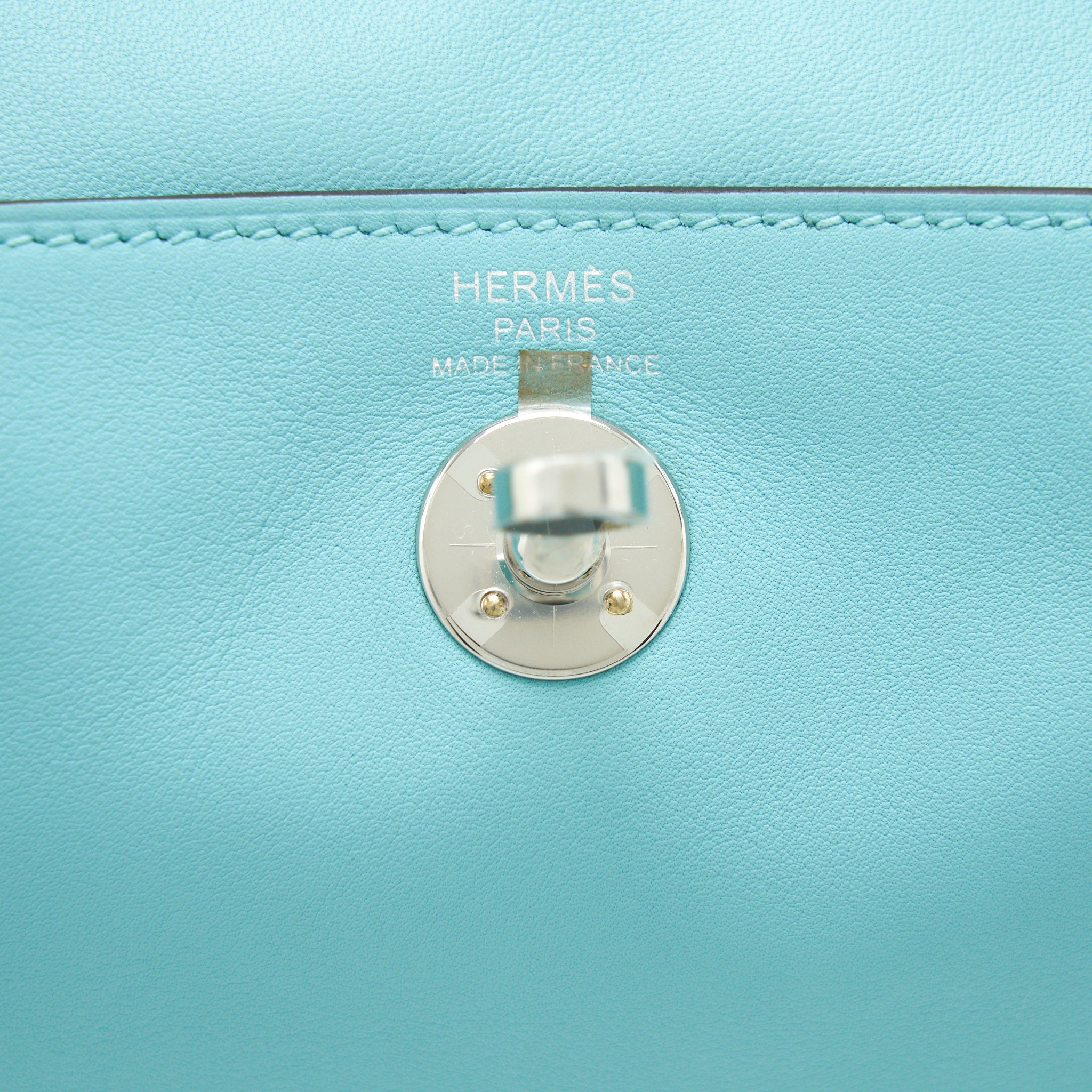 HERMES MINI LINDY SWIFT LEATHER 3P BLUE ATOLL SHW