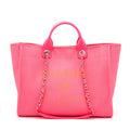 CHANEL DEAUVILLE TOTE BAG HOT PINK SHW