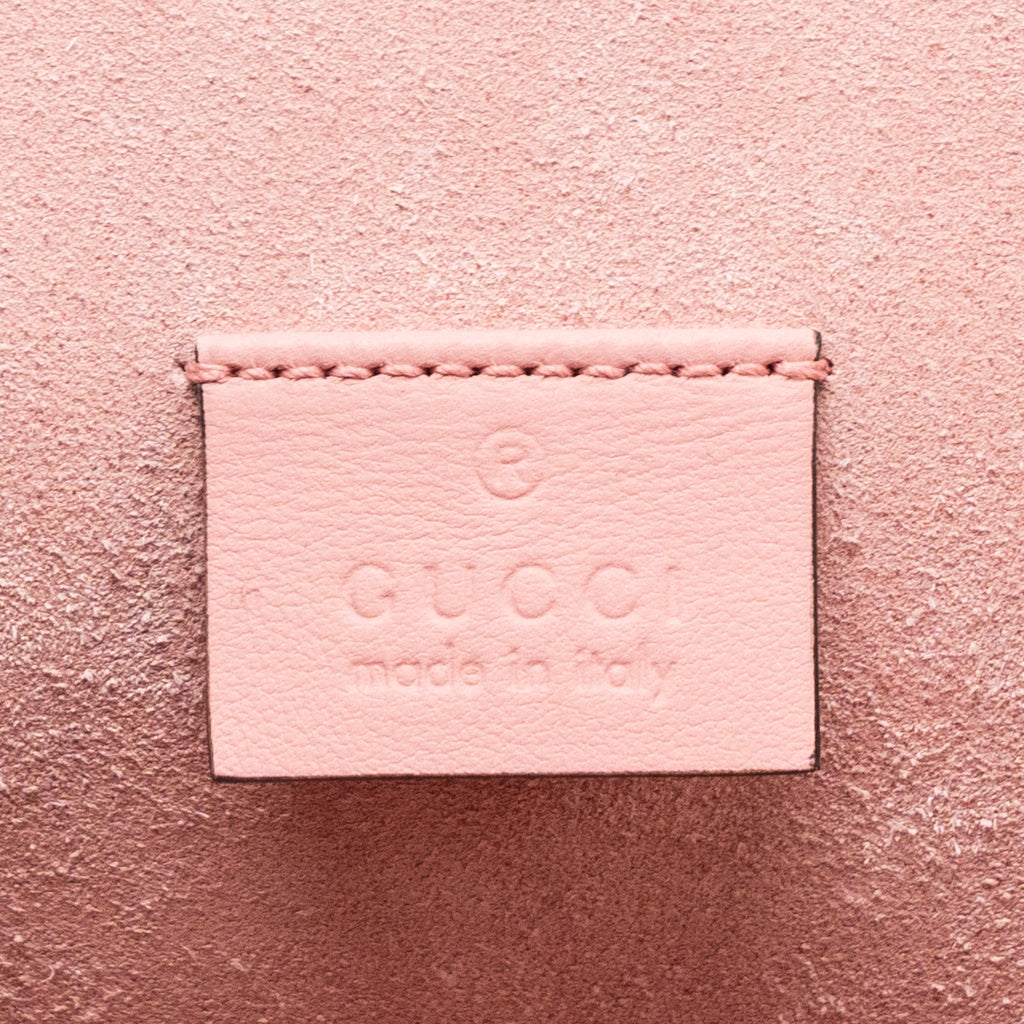 GUCCI DIONYSUS SHOULDER BAG GG SUPREME CANVAS/SUEDE PINK/BROWN LIMITED EDITION SHW