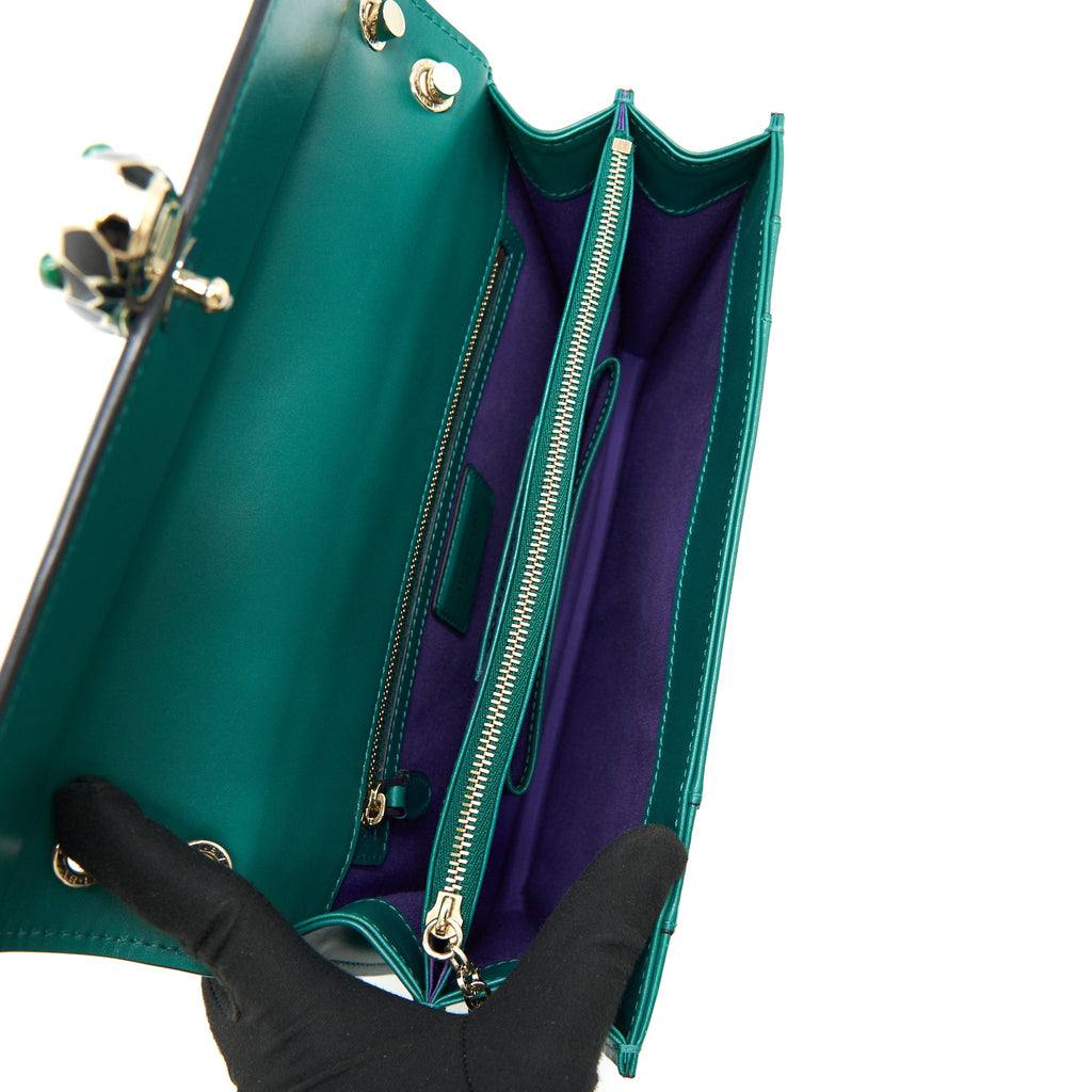 BVLGARI SERPENTI SHOULDER BAG GREEN