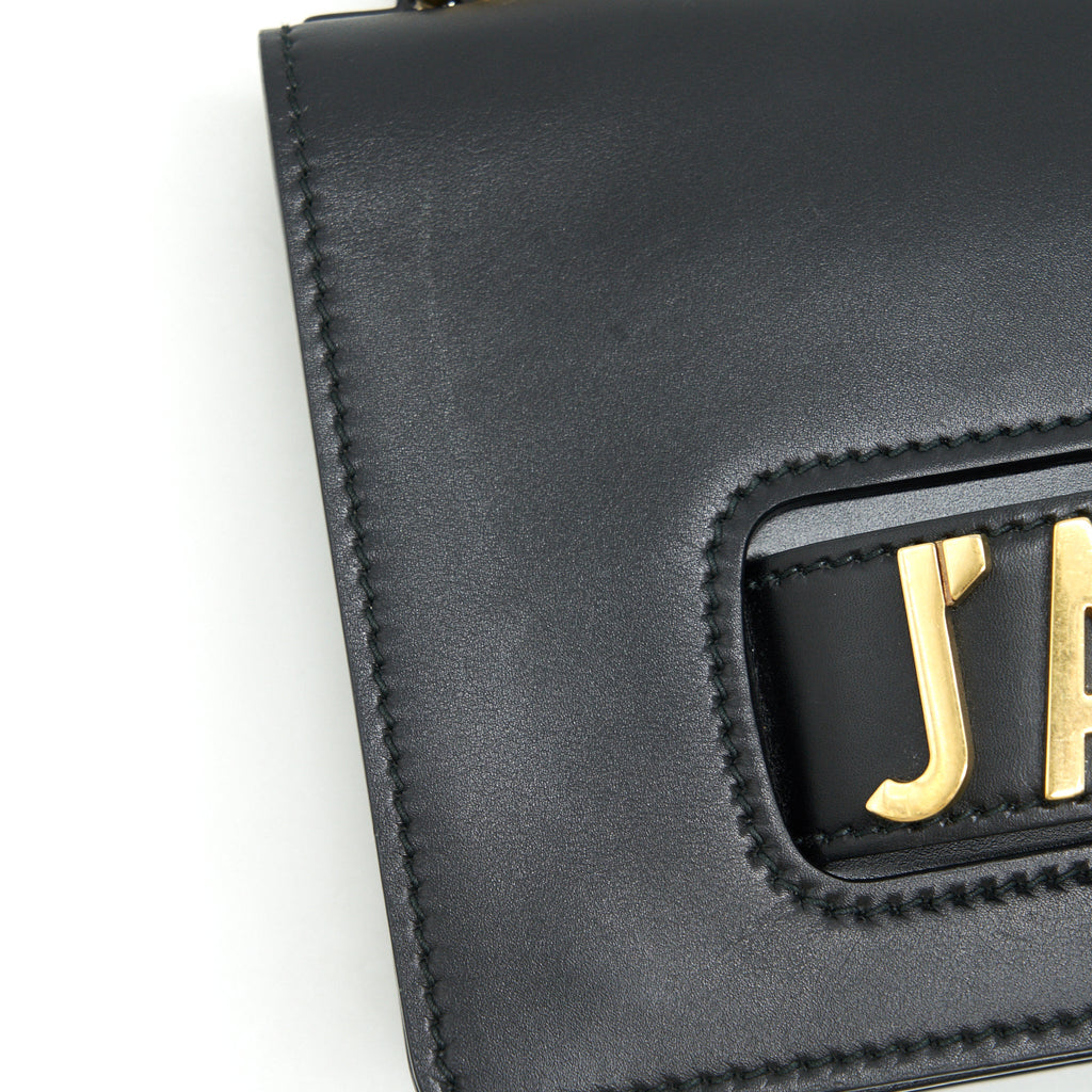 DIOR JADIOR FLAP BAG / CLUTCH WITH CHAIN BLACK GHW