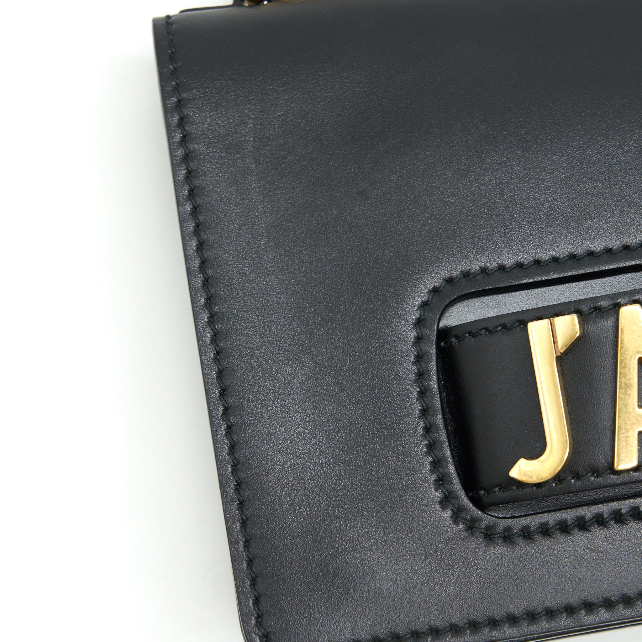 DIOR JADIOR FLAP BAG / CLUTCH WITH CHAIN BLACK GHW