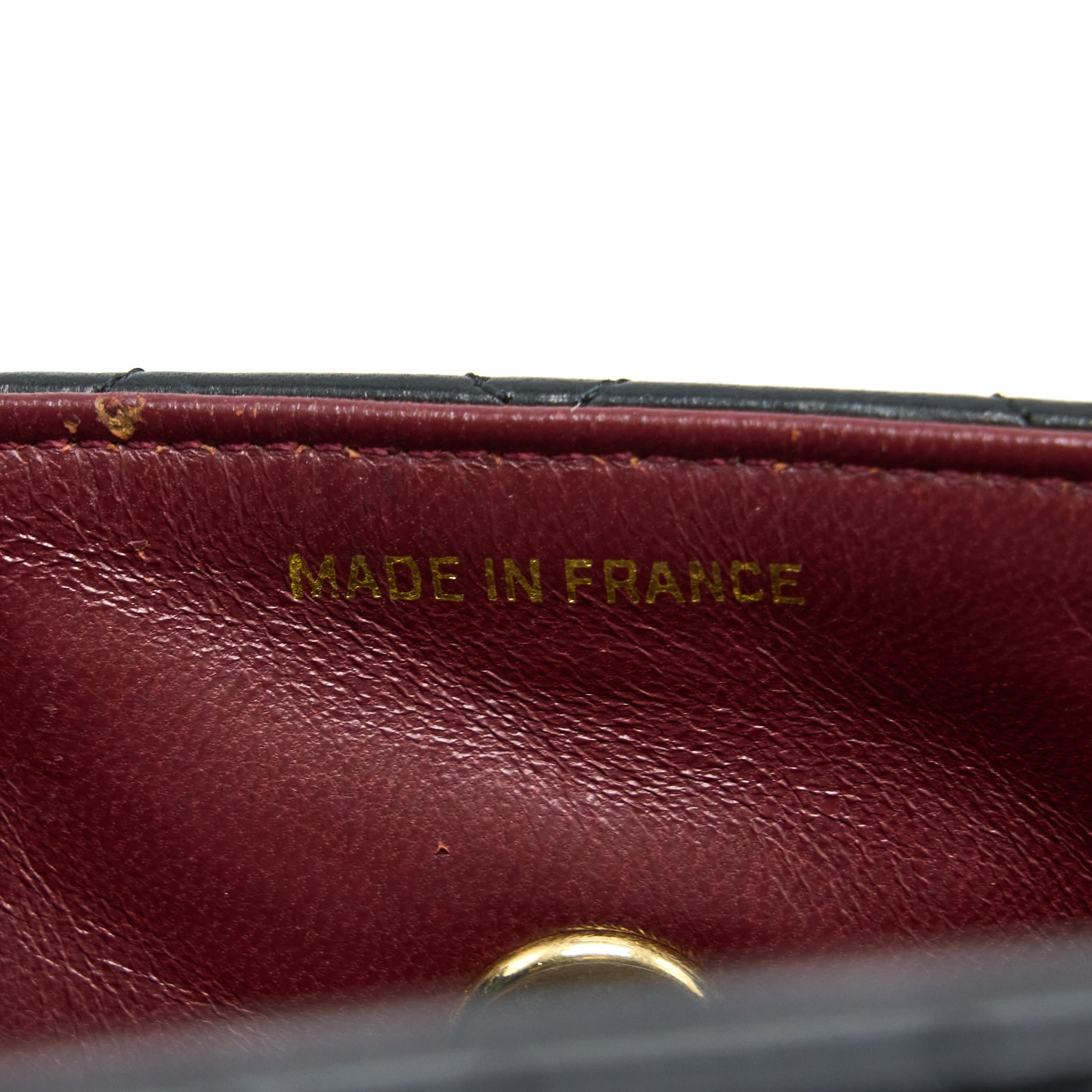 CHANEL VINTAGE MINI FLAP BAG LAMBSKIN BLACK GHW