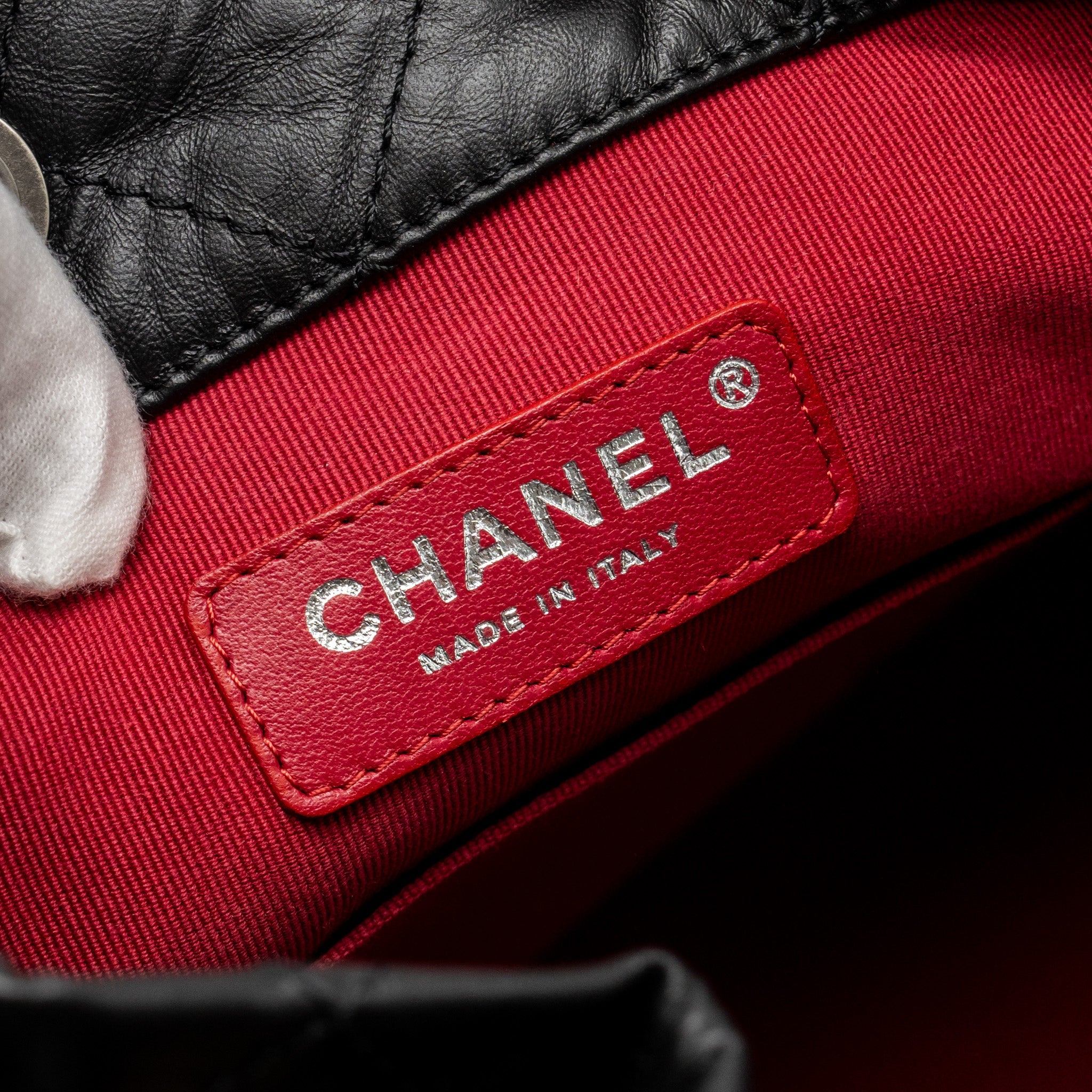 CHANEL SMALL GABRIELLE BACKPACK CALFSKIN BLACK MULTICOLOUR HARDWARE (MICROCHIP)