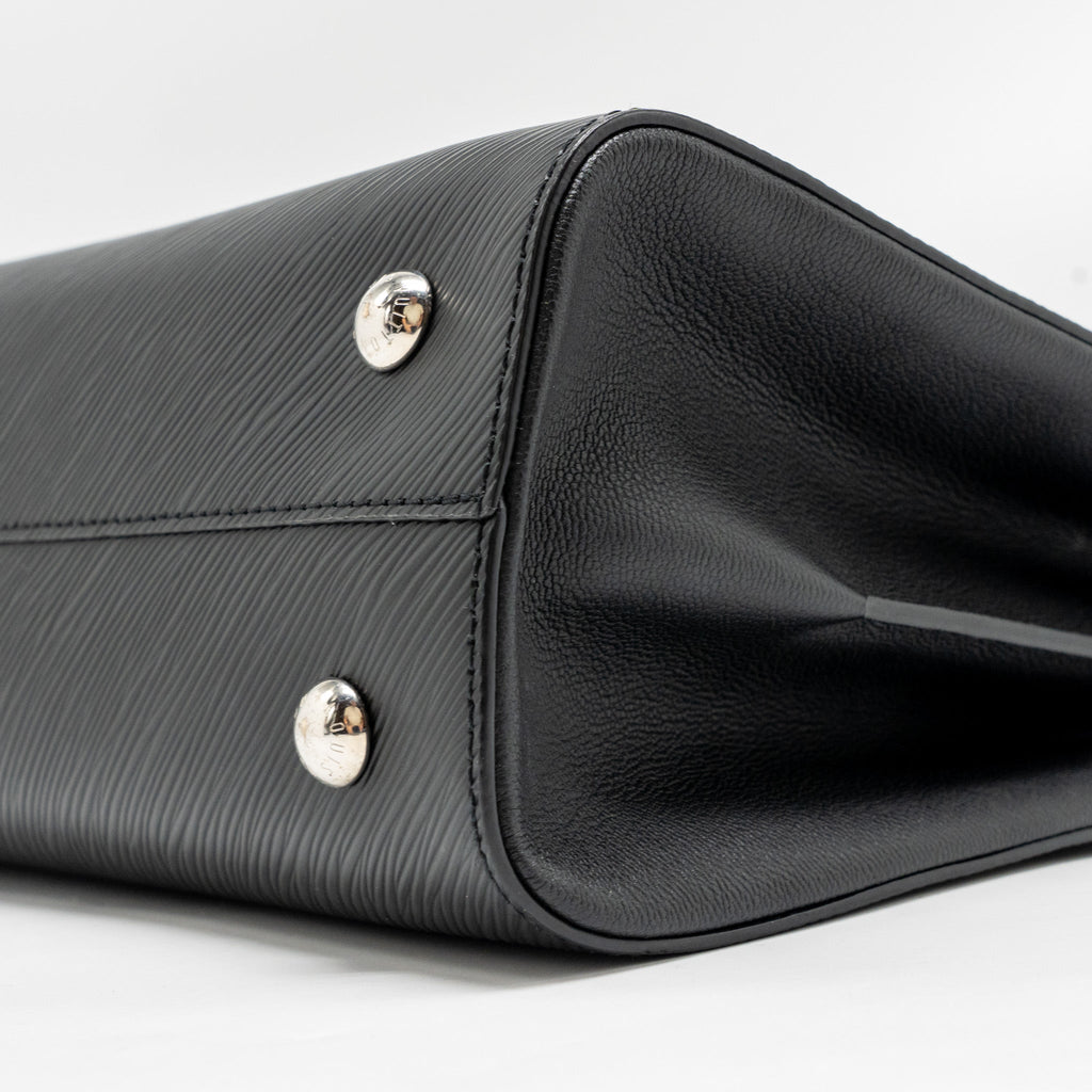 LOUIS VUITTON TWIST TOTE BAG EPI BLACK SHW