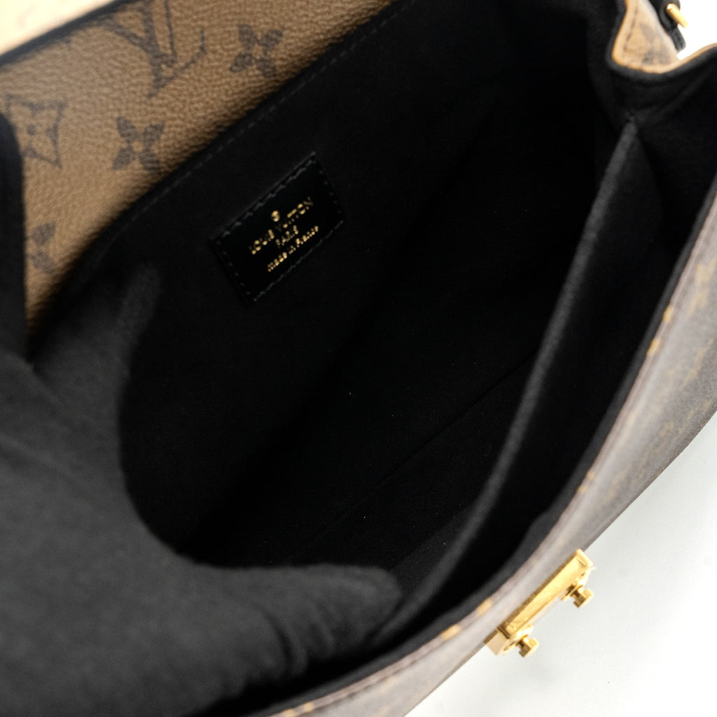 LOUIS VUITTON POCHETTE MÉTIS MONOGRAM REVERSE CANVAS GHW