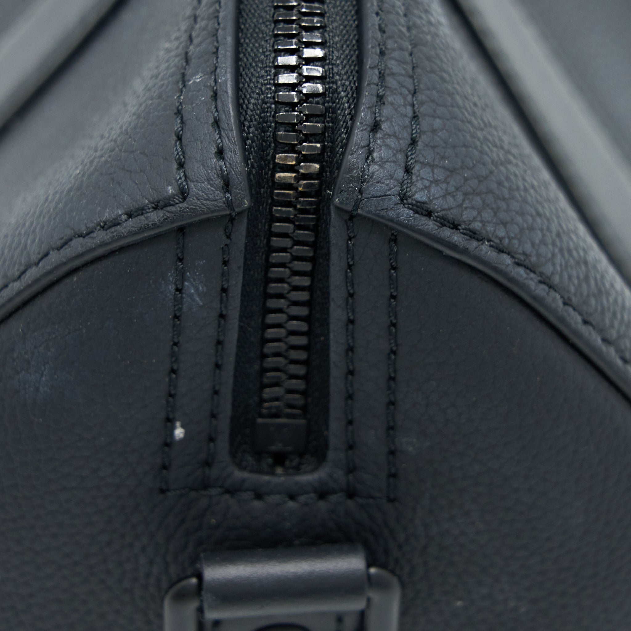 LOUIS VUITTON CITY KEEPALL GRAINED CALFSKIN BLACK WITH BLACK HARDWARE (NEW VERSION)