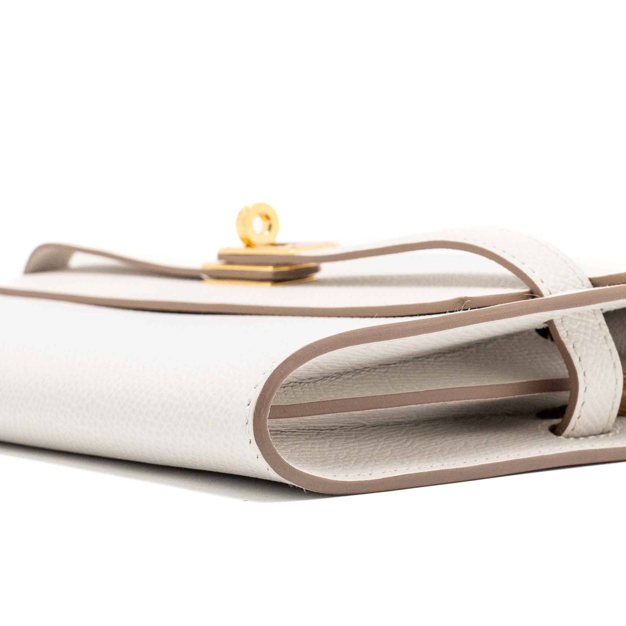 HERMES KELLY TO GO EPSOM GRIS PALE GHW