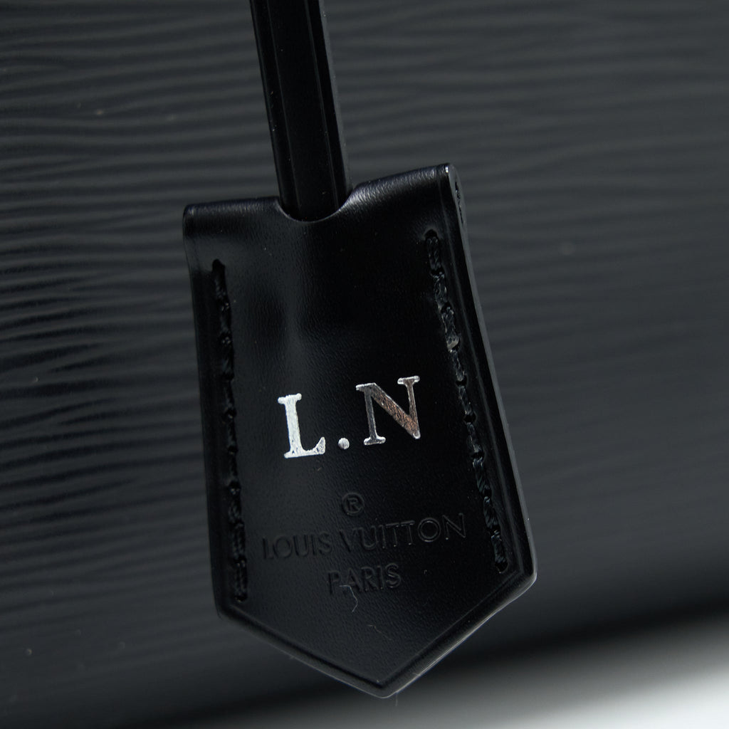 LOUIS VUITTON CLUNY MM EPI BLACK SHW WITH INITIAL S.S