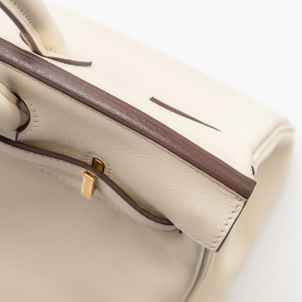 HERMES BIRKIN 25 NATA SWIFT GHW