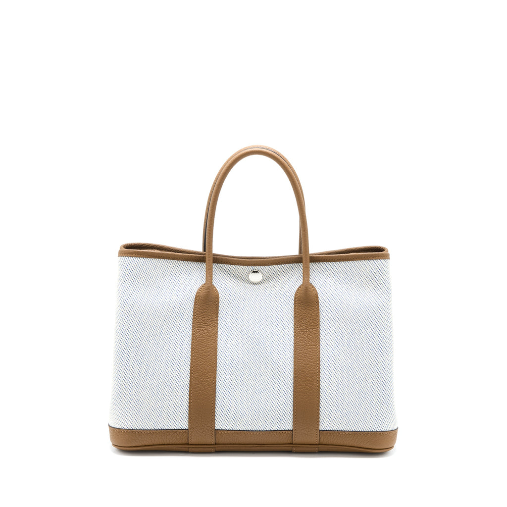 HERMES GARDEN PARTY 30 NEGONDA/CANVAS BLEU BILL/ALEZAN SHW