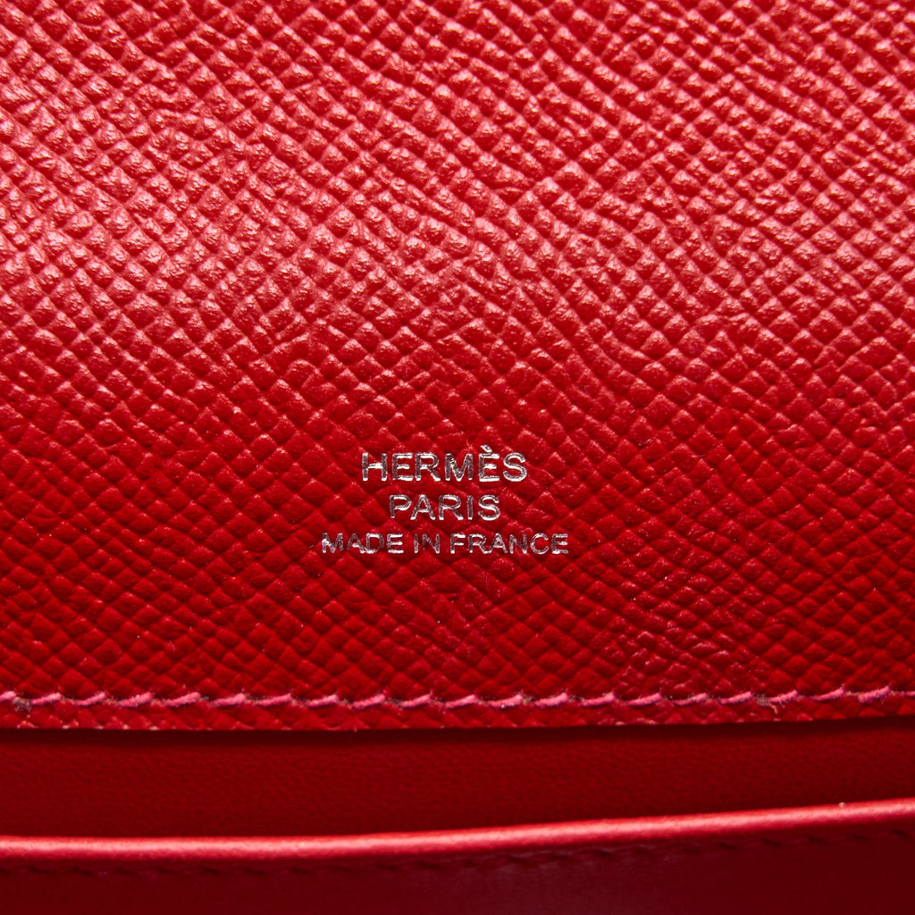 HERMES KELLY POCHETTE EPSOM Q5 ROUGE CASAQUE SHW
