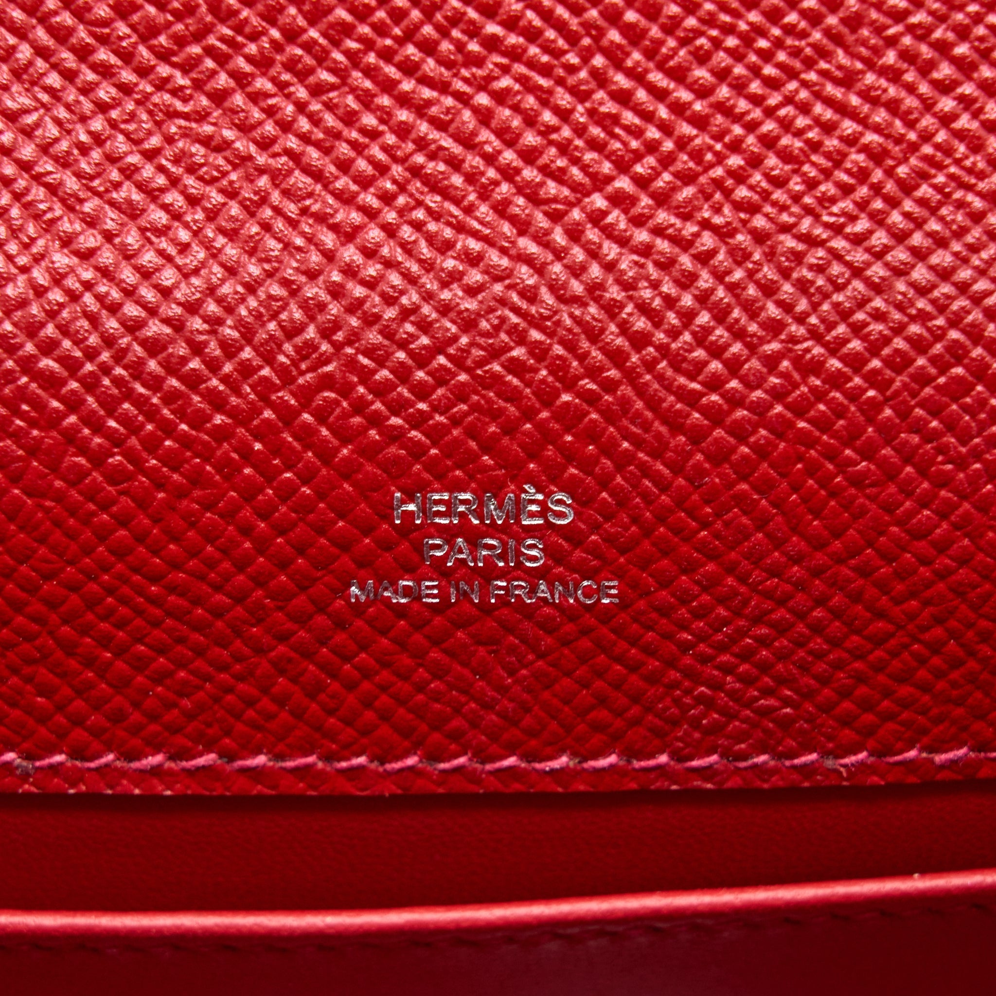 HERMES KELLY POCHETTE EPSOM Q5 ROUGE CASAQUE SHW