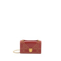DIOR DIORAMA CROSSBODY BAG WITH HANDLE RED GHW