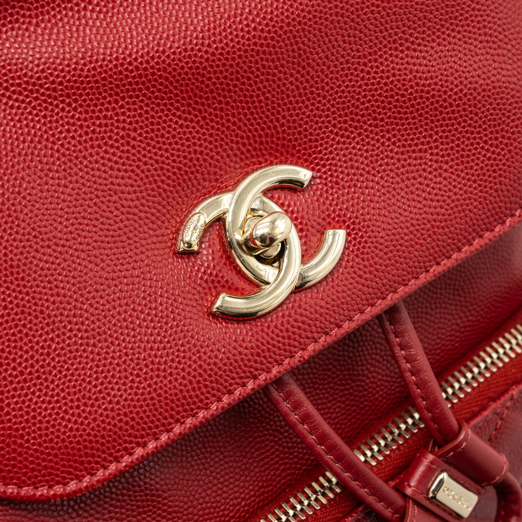 CHANEL AFFINITY BACKPACK CAVIAR RED GHW
