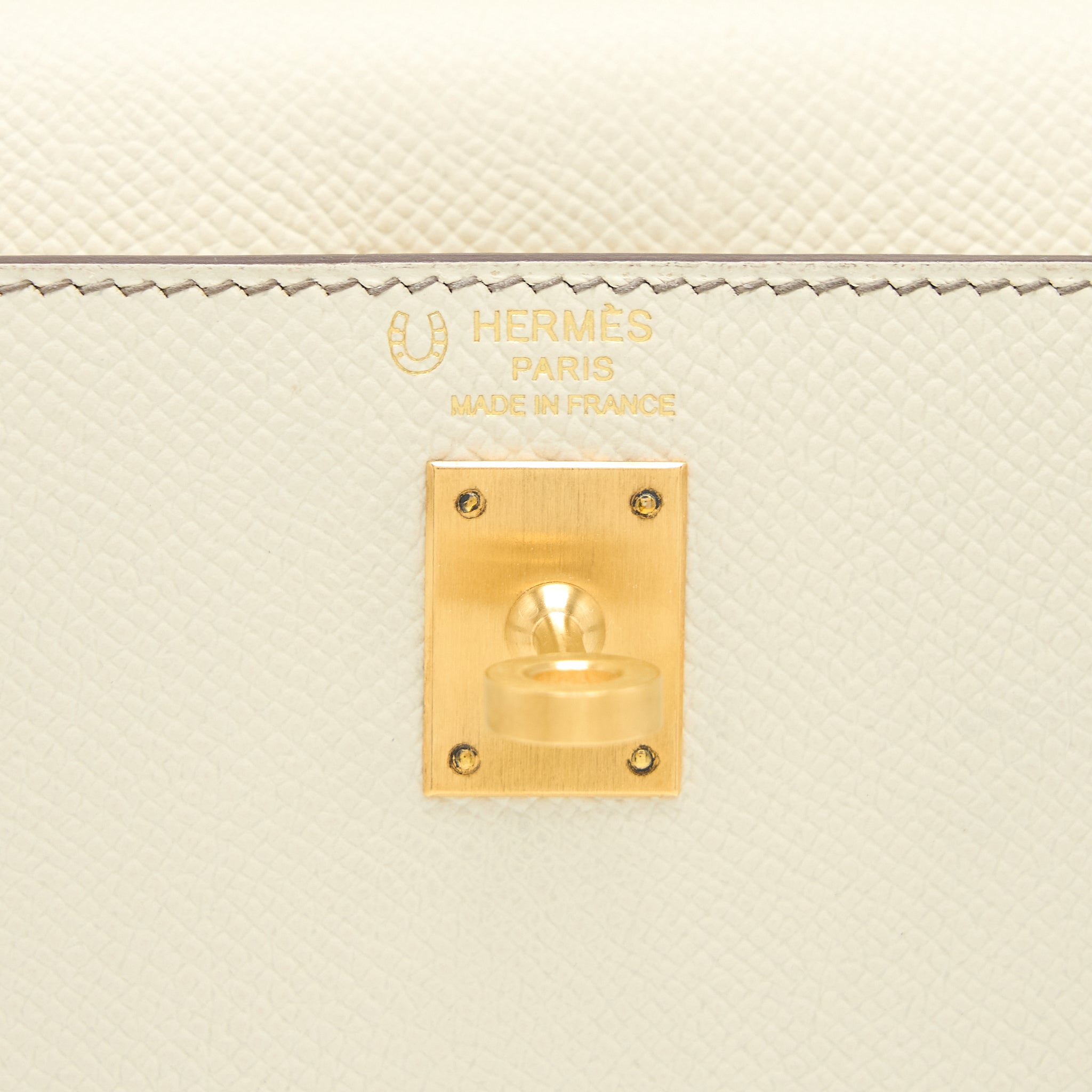 HERMES KELLY 25 SPECIAL ORDER EPSOM CRAIE / ETOUPE BRUSHED GHW