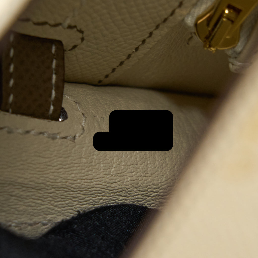 HERMES KELLY 25 SPECIAL ORDER EPSOM CRAIE / ETOUPE BRUSHED GHW