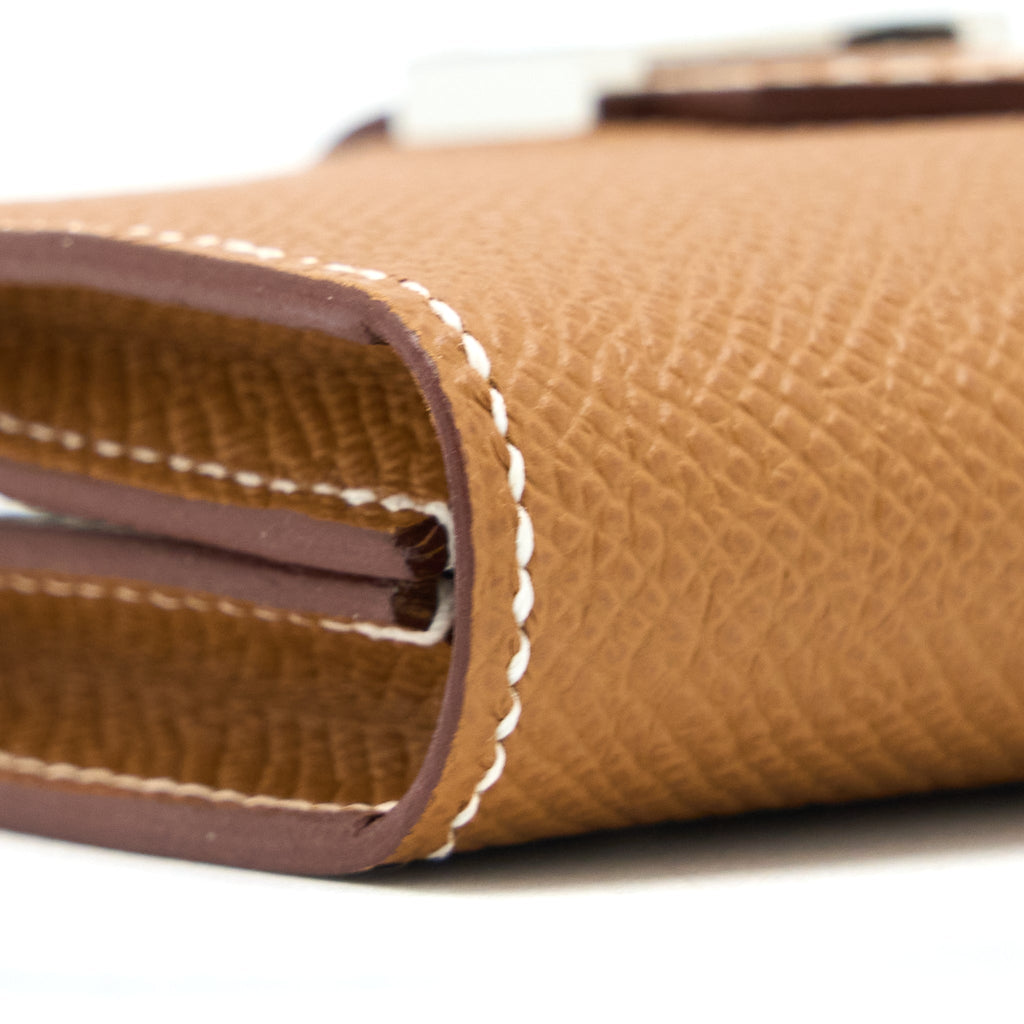 HERMES BEARN CARDHOLDER EPSOM GOLD SHW