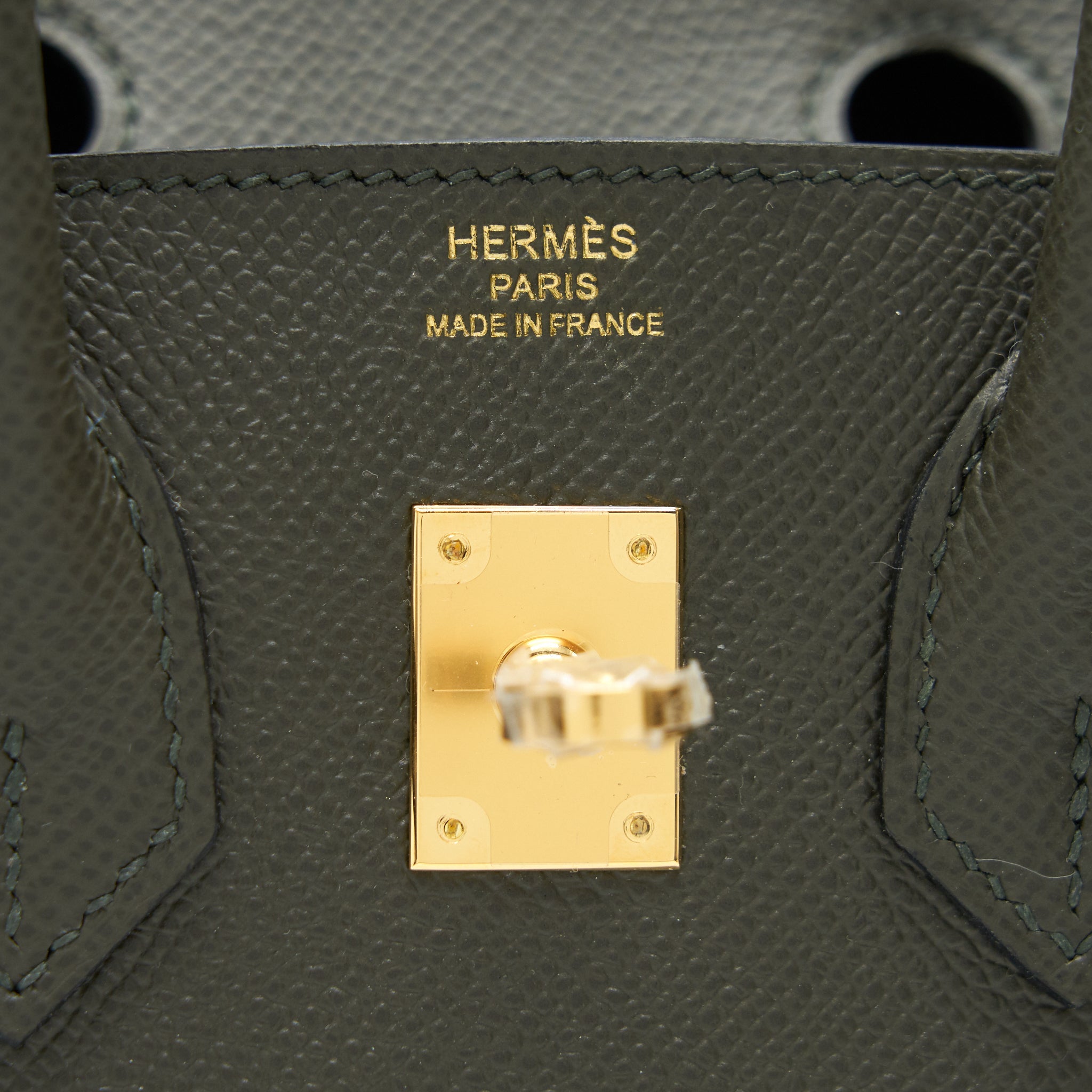 HERMES BIRKIN 25 C6 VERT DE GRIS EPSOM LEATHER GHW