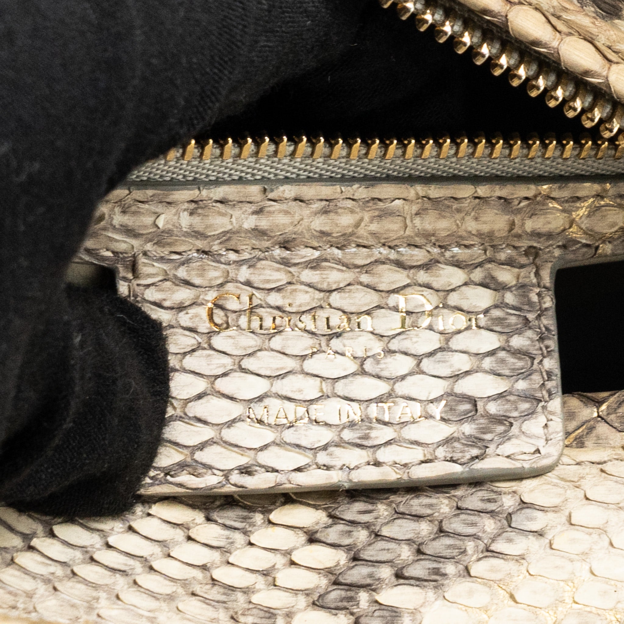 DIOR MEDIUM LADY DIOR PYTHON MULTICOLOUR LGHW