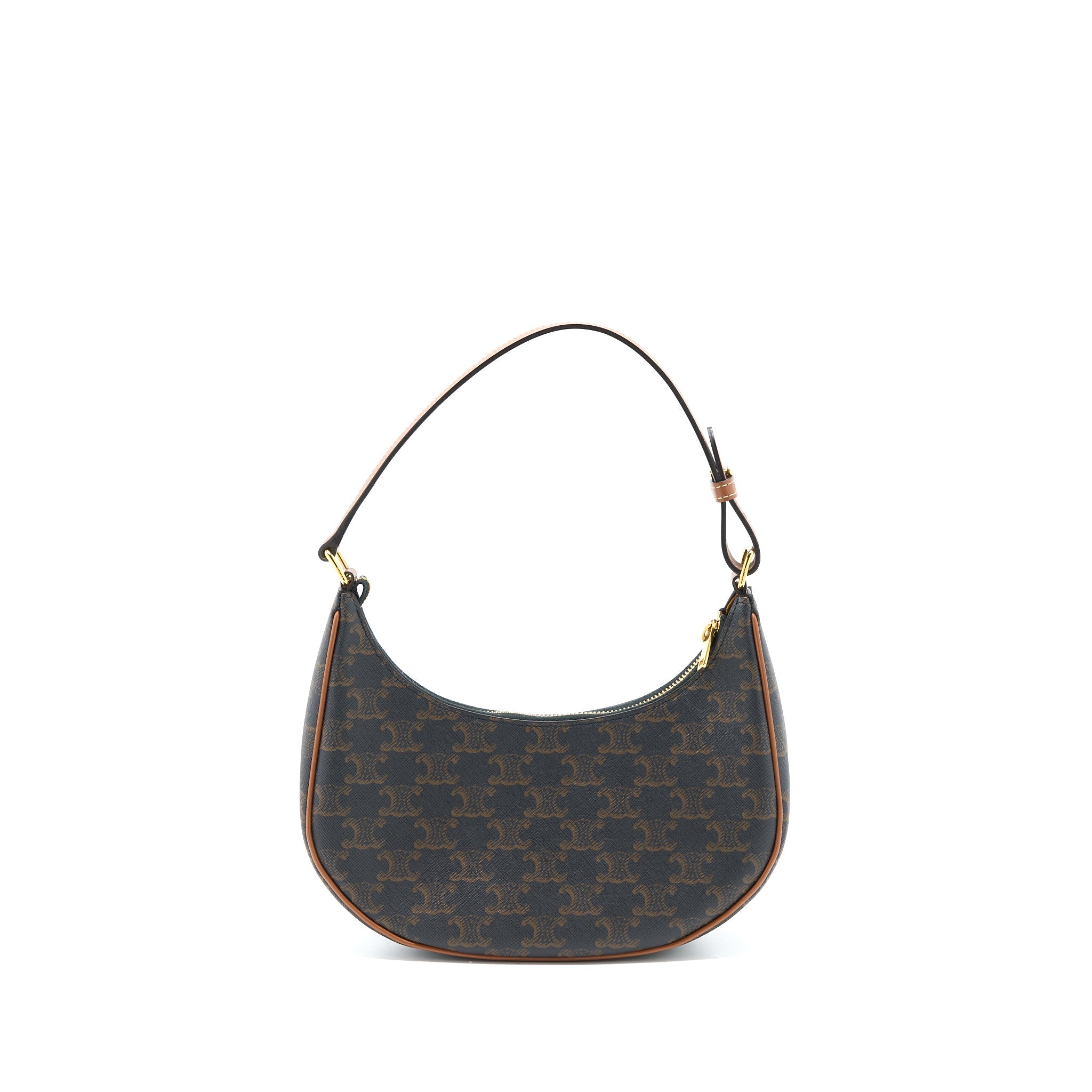 CELINE AVA BAG IN TRIOMPHE CANVAS/CALFSKIN TAN GHW