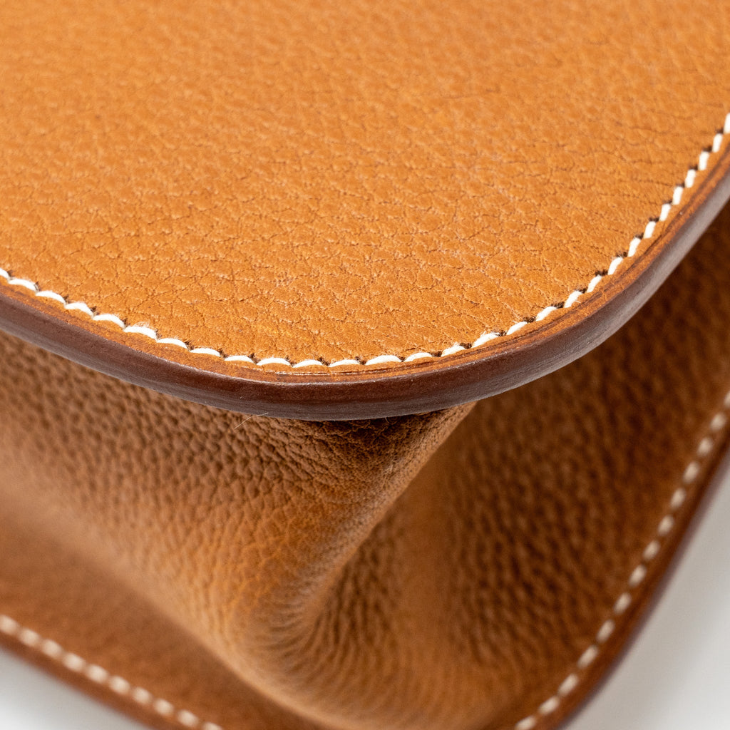 HERMES HALZAN 25 BARENIA FAUBOURG FAUVE GHW