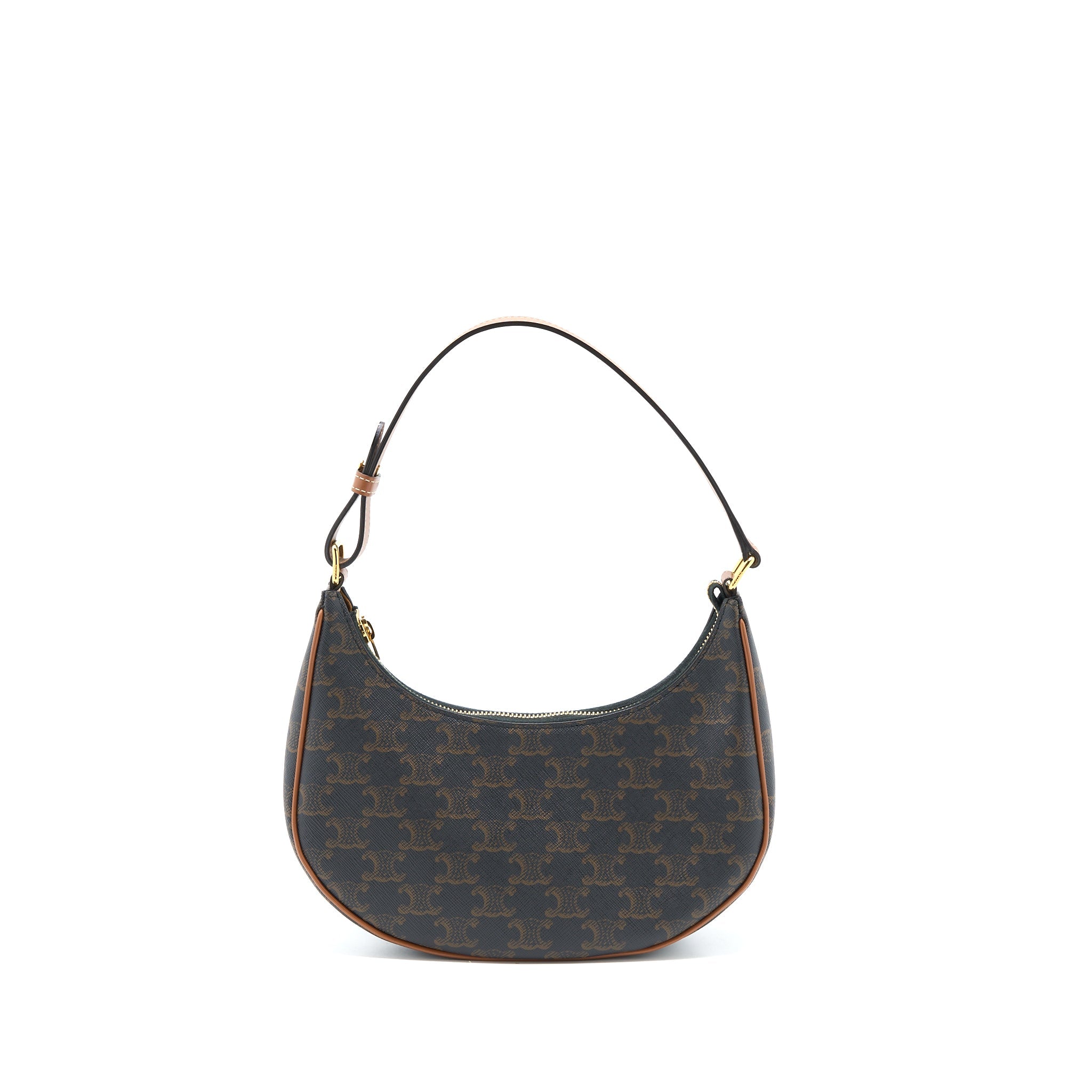 CELINE AVA BAG IN TRIOMPHE CANVAS/CALFSKIN TAN GHW
