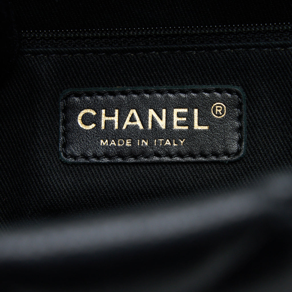 CHANEL MATELASSE CHAIN TOTE BAG CAVIAR BLACK GHW