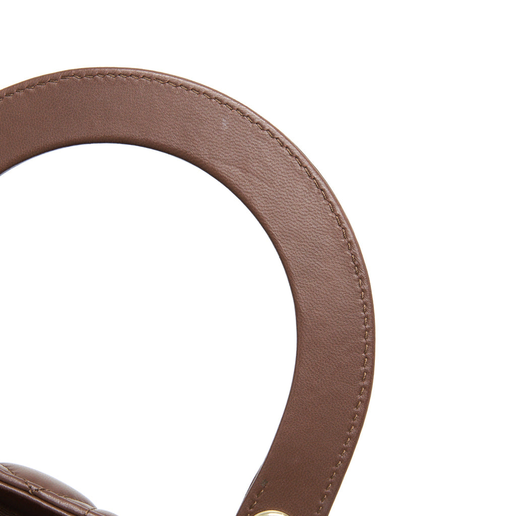 DIOR MEDIUM LADY DIOR CHOCOLATE BROWN LGHW