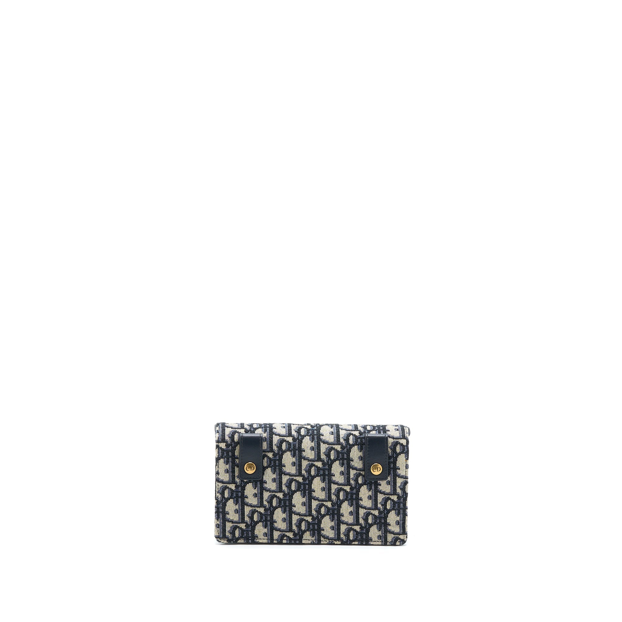 DIOR SADDLE BELT POUCH OBLIQUE BLUE GHW