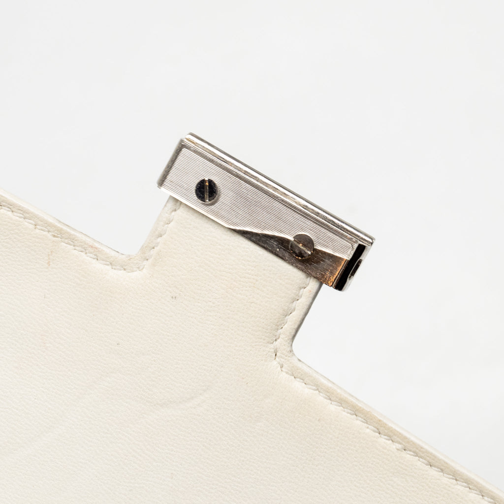 HERMES MINI CONSTANCE EPSOM BLANC SHW