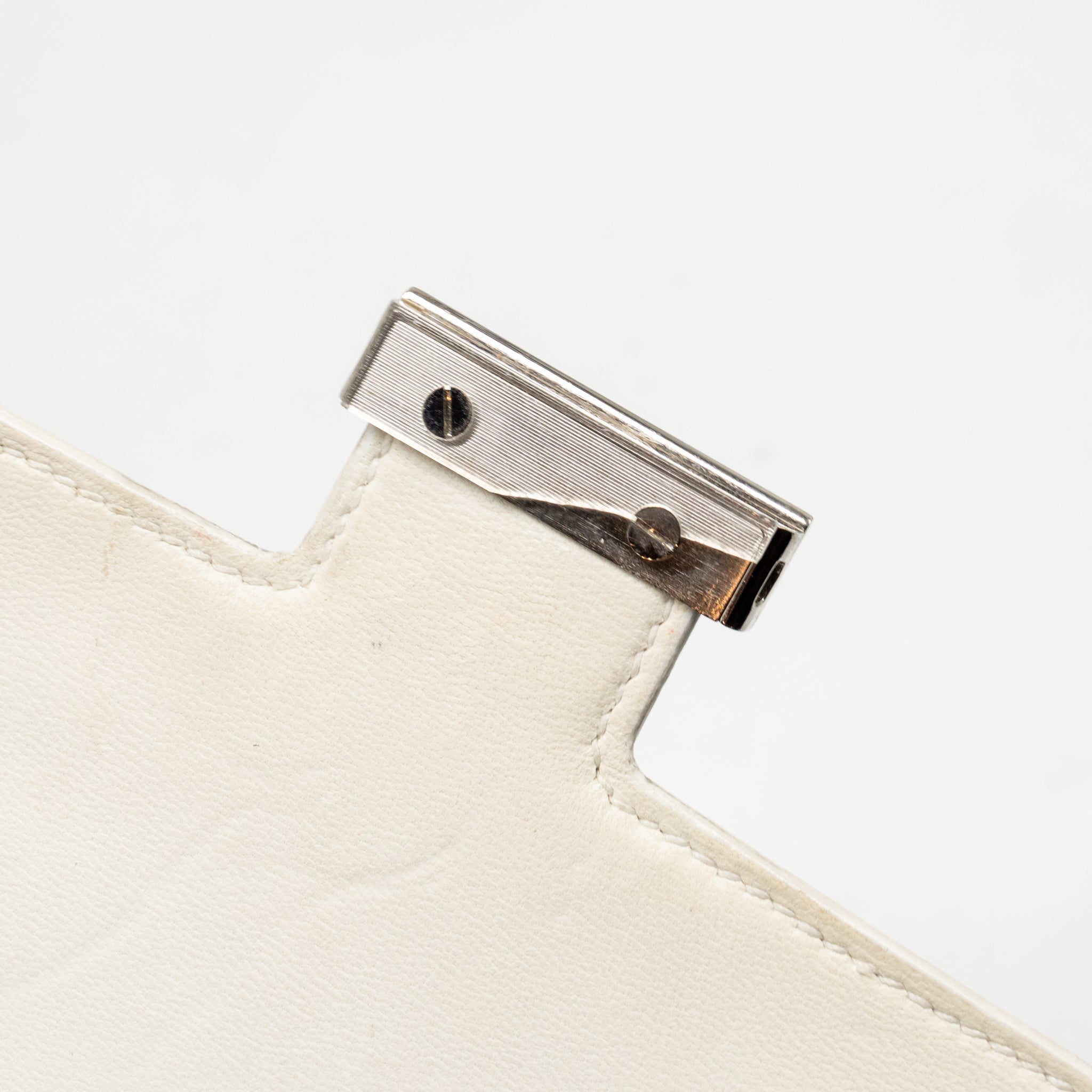 HERMES MINI CONSTANCE EPSOM BLANC SHW