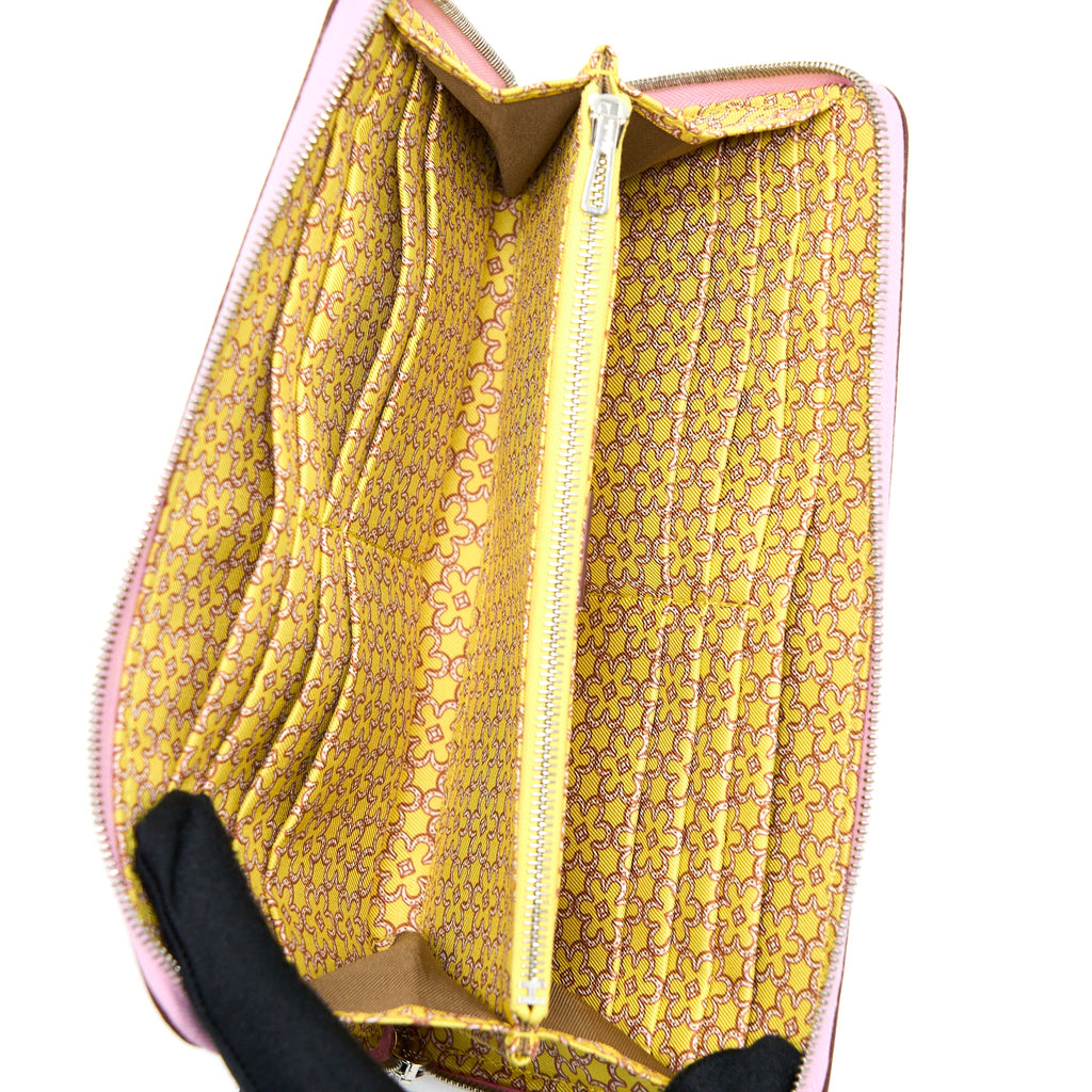 HERMES SILK’IN CLASSIQUE LONG WALLET EPSOM MAUVE SYLVESTRE/MULTICOLOUR SHW