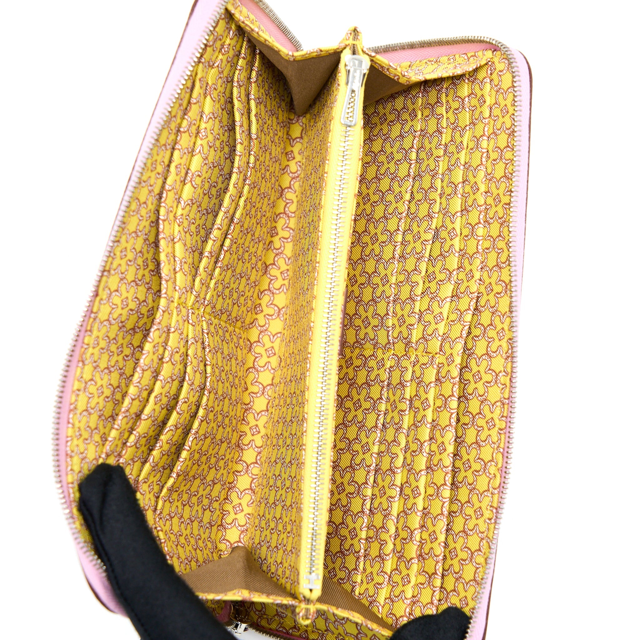 HERMES SILK’IN CLASSIQUE LONG WALLET EPSOM MAUVE SYLVESTRE/MULTICOLOUR SHW