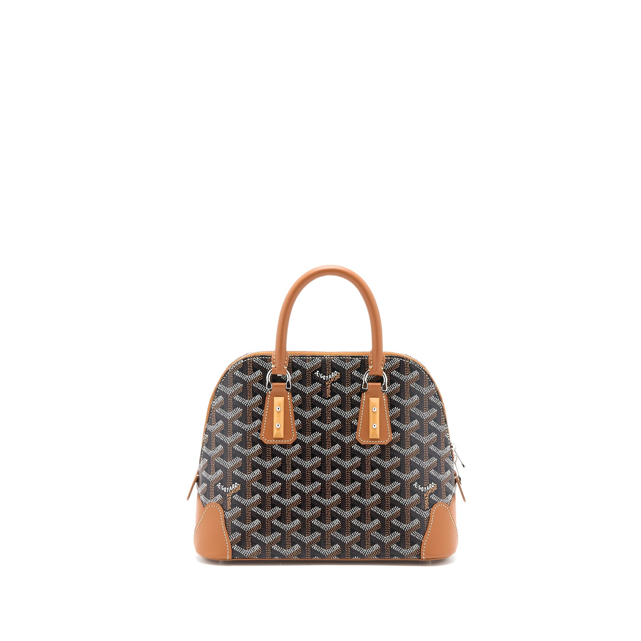 GOYARD VENDOME MINI BAG CANVAS/CALFSKIN BROWN/MULTICOLOUR SHW