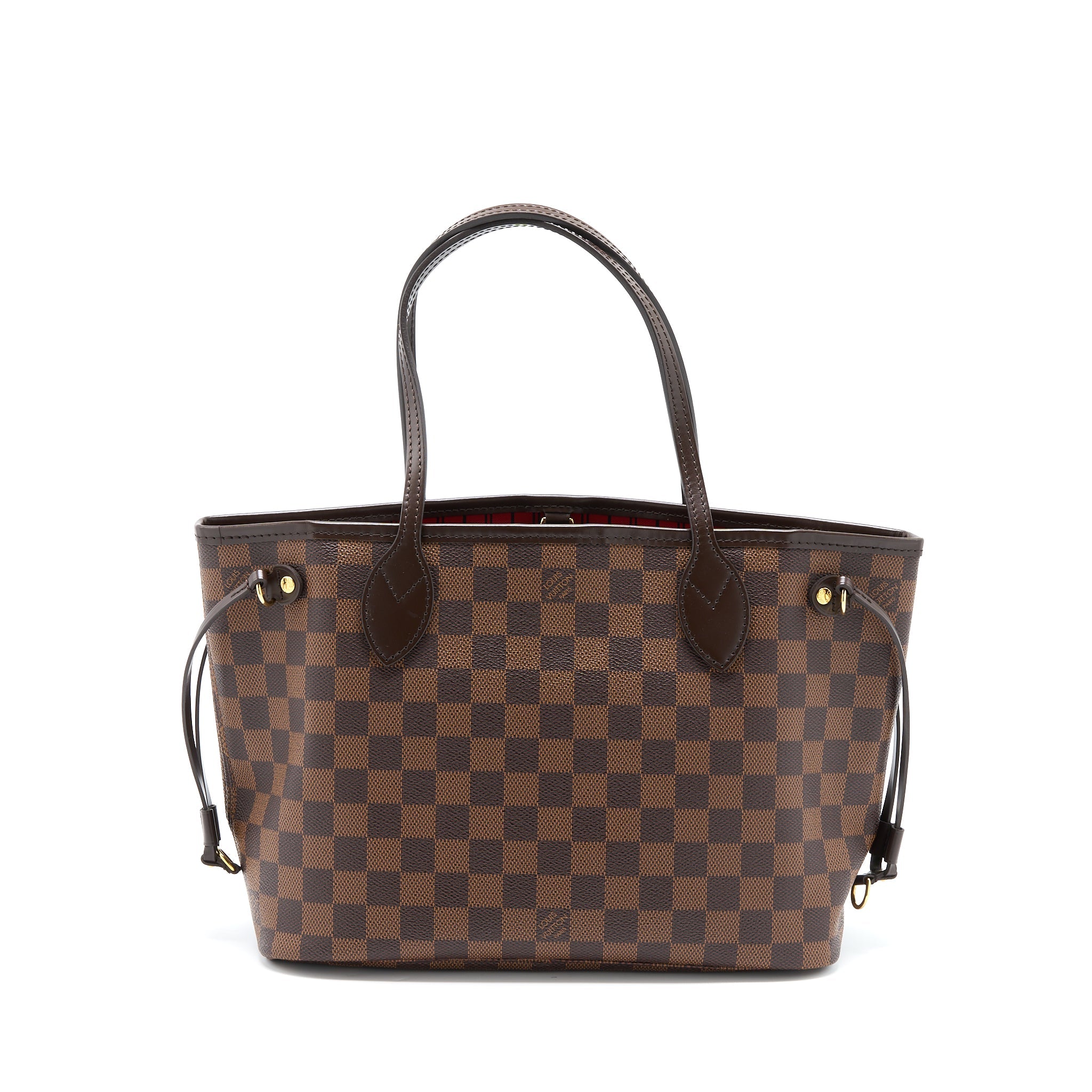 LOUIS VUITTON NEVERFULL PM DAMIER EBENE CANVAS GHW