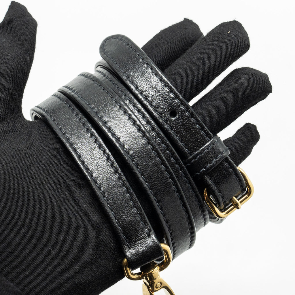 MIU MIU ARCADIE MATELASSE NAPPA BAG BLACK GHW