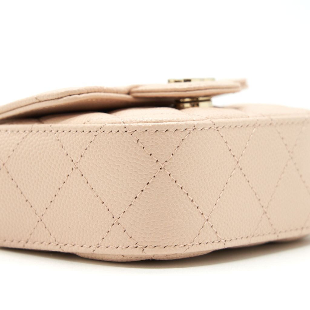 CHANEL 22C MINI FLAP VANITY CAVIAR LIGHT PINK LGHW