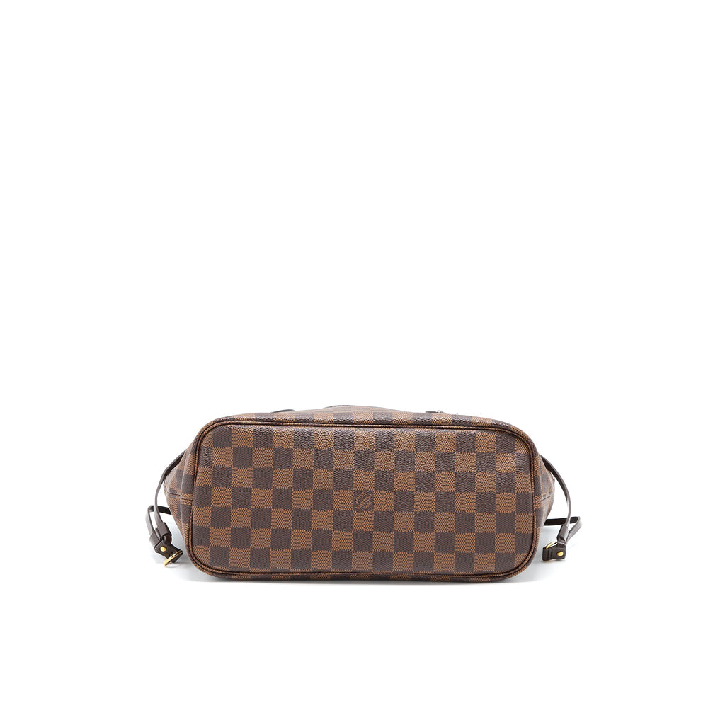 LOUIS VUITTON NEVERFULL PM DAMIER EBENE CANVAS GHW
