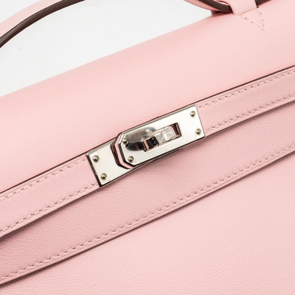 HERMES KELLY POCHETTE SWIFT ROSE SAKURA SHW