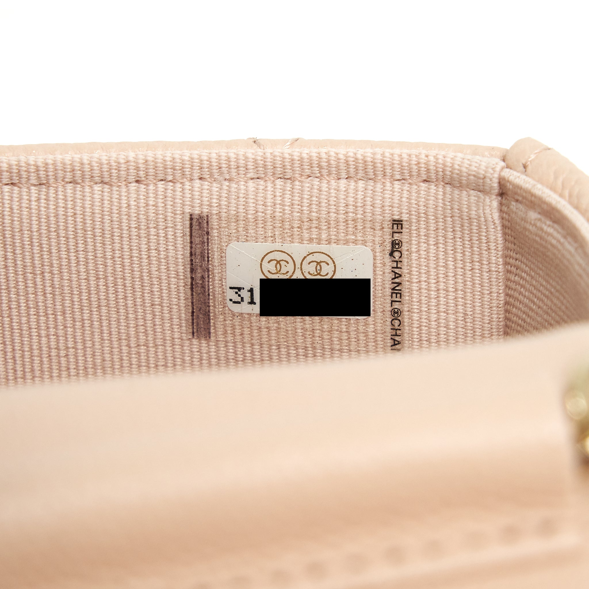 CHANEL 22C MINI FLAP VANITY CAVIAR LIGHT PINK LGHW