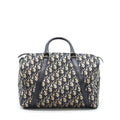DIOR VINTAGE SPEEDY BAG BLUE OBLIQUE CANVAS