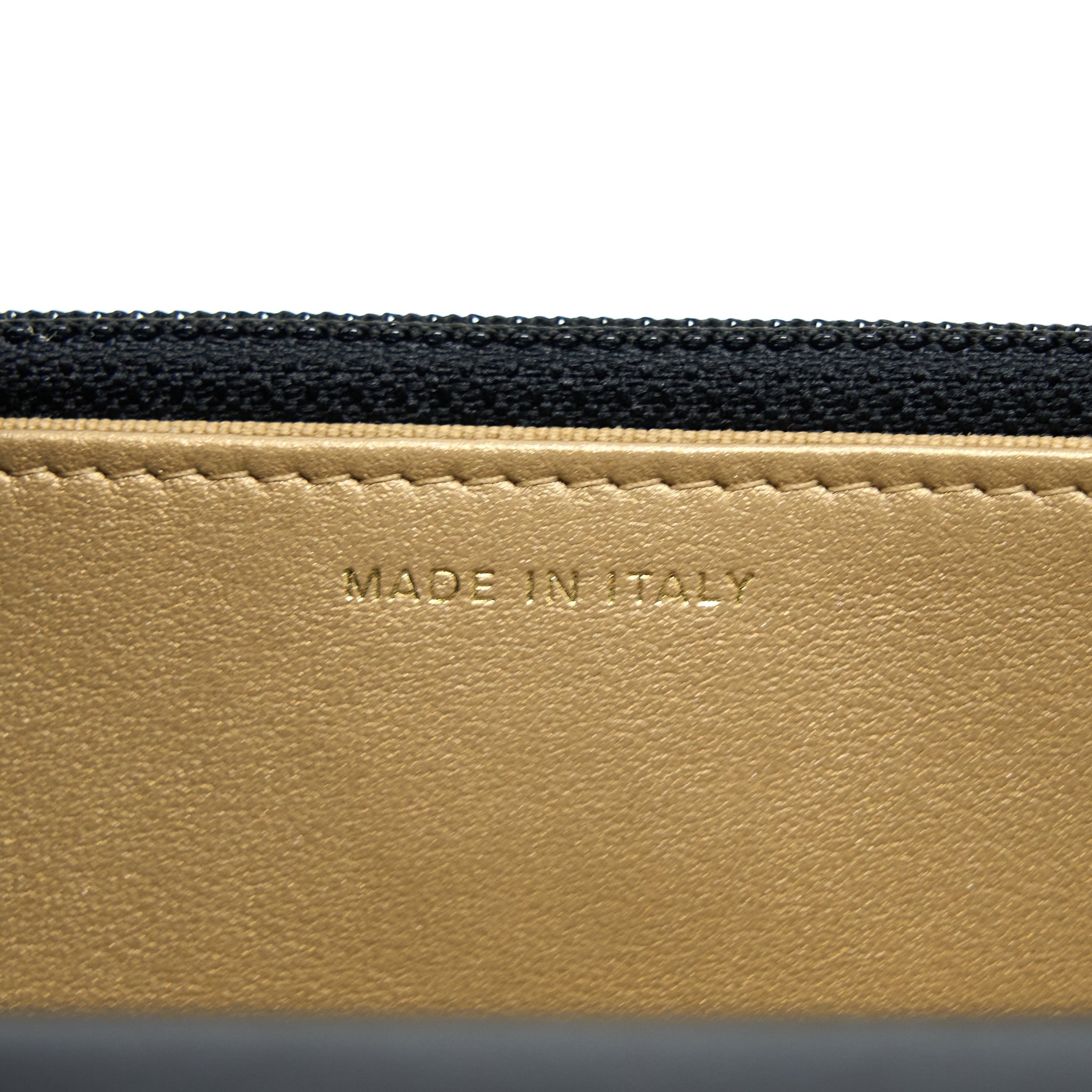 CHANEL PEARL CRUSH WALLET ON CHAIN LAMBSKIN BLACK GHW (MICROCHIP)