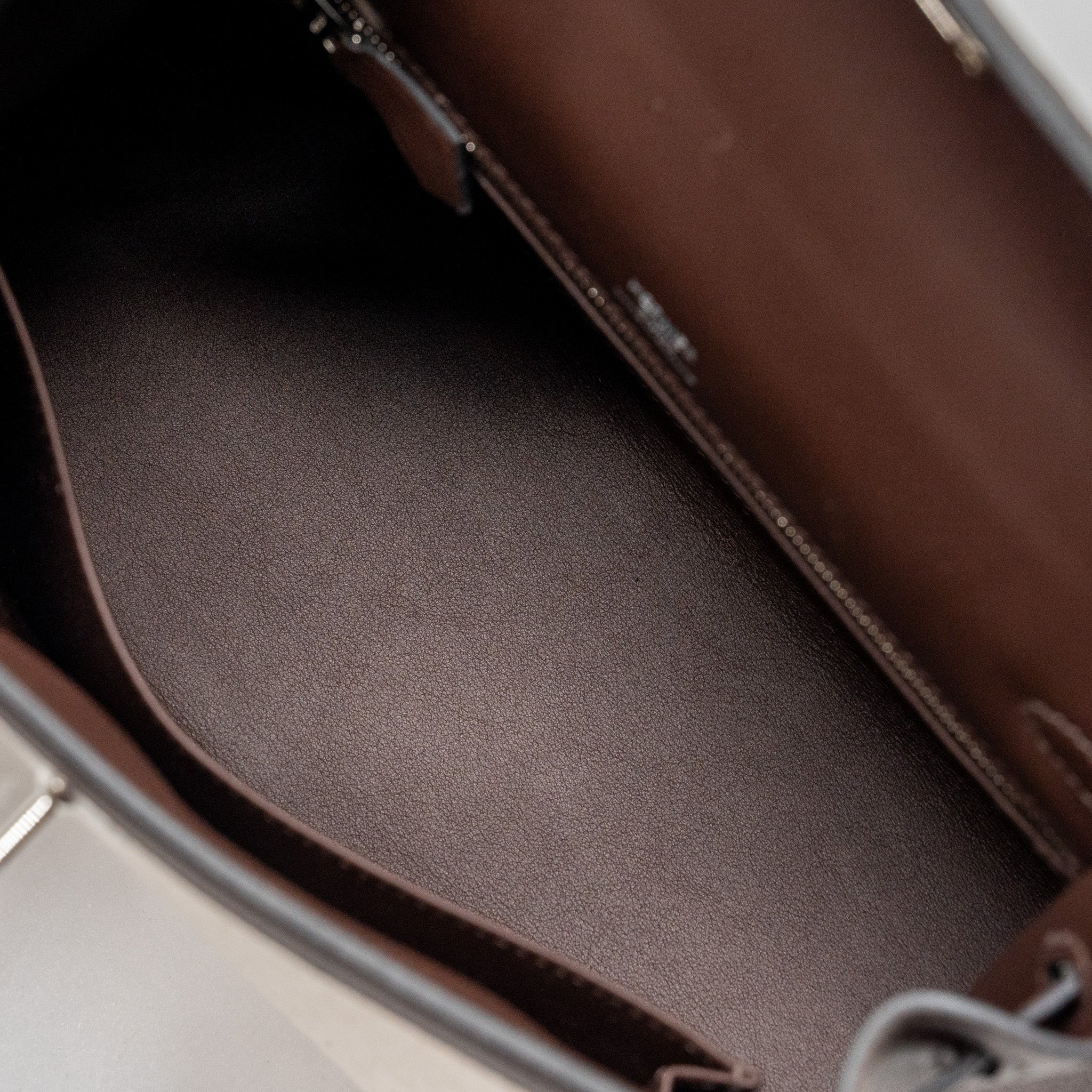 HERMES KELLY 25 CANVAS/SWIFT MOKA SHW