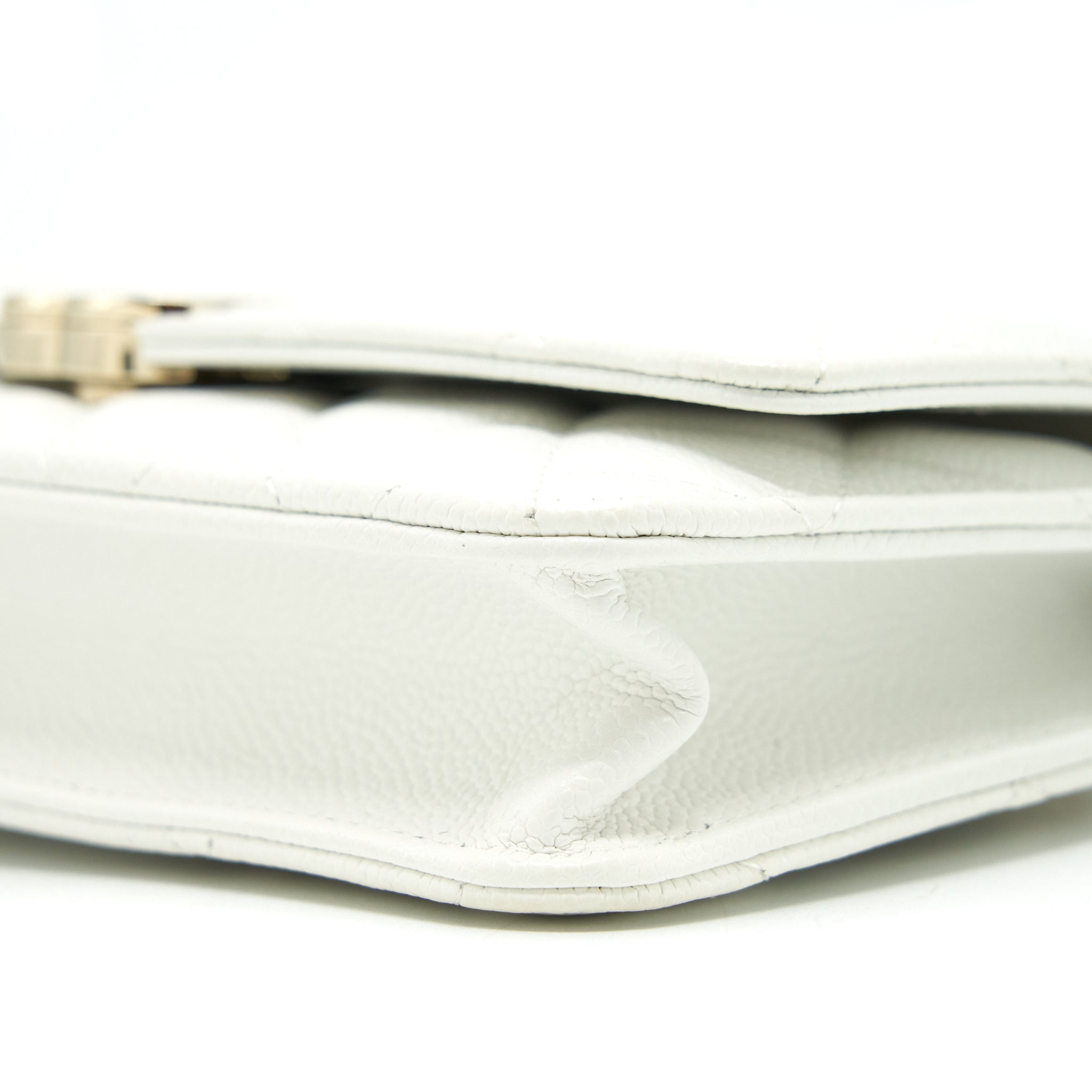 CHANEL 21C WALLET ON CHAIN LIMIT EDITION CAVIAR WHITE LGHW