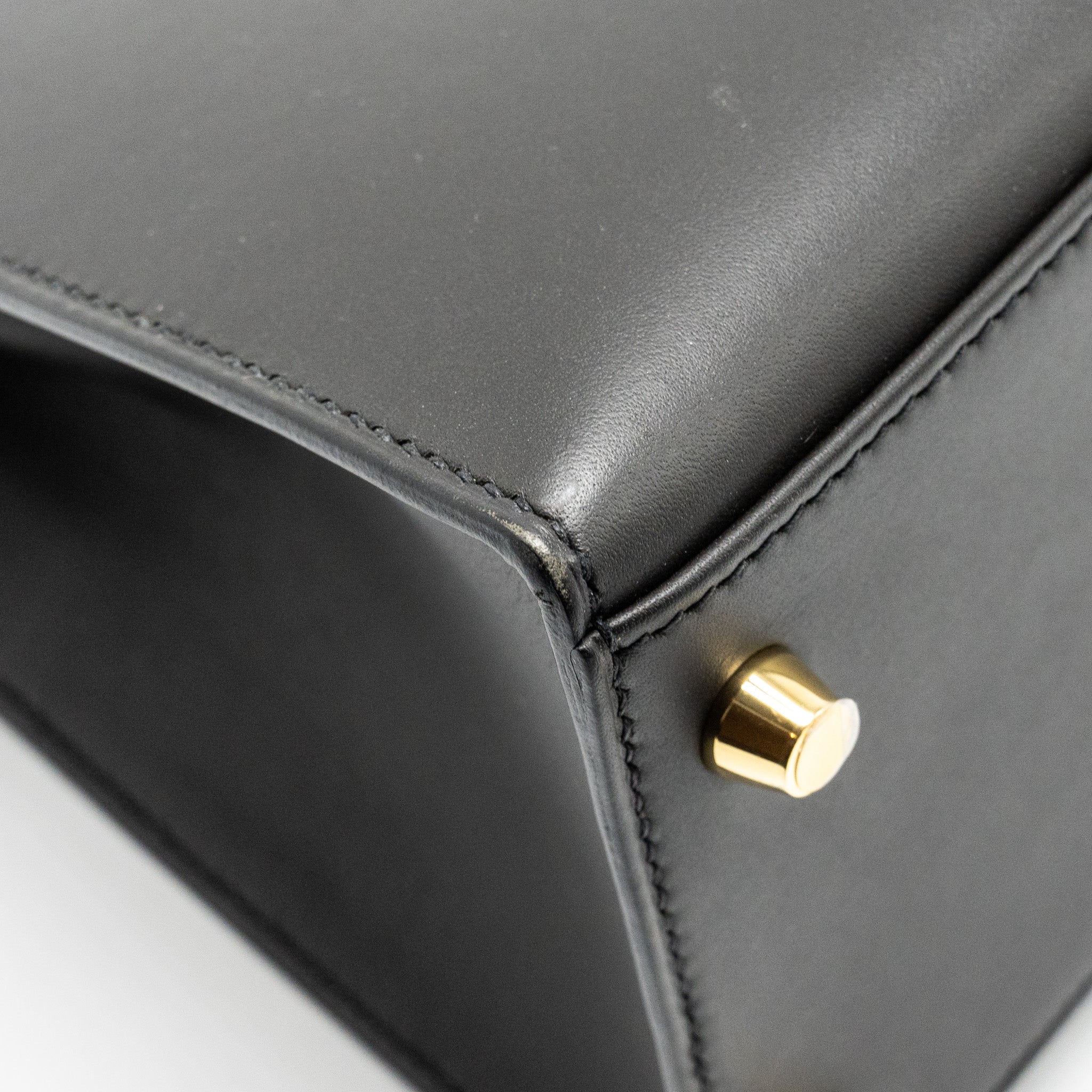 HERMES KELLY28 SOMBRERO EBENE GHW