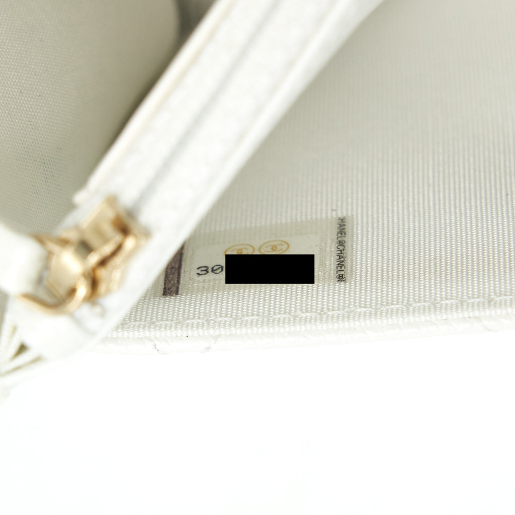 CHANEL 21C WALLET ON CHAIN LIMIT EDITION CAVIAR WHITE LGHW
